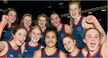  ??  ?? The Southland Girls’ High School Senior A netball team beat Collegiate to win the Premier A Invercargi­ll Netball Centre title.