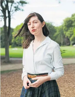  ?? ?? Author Sally Rooney in Merrion Square, Dublin.