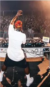  ?? ?? DJ Spinall at a concert.