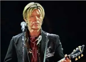  ?? FOTO AFP ?? David Bowie.