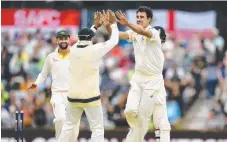  ?? Picture: GETTY IMAGES ?? Mitchell Starc celebrates his wicket.