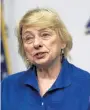  ?? Robert F. Bukaty, The Associated Press ?? Maine Gov. Janet Mills announces orders and measures to help combat the coronaviru­s pandemic on April 28.