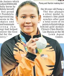  ?? — Bernama photo ?? Two-time Olympic medallist Pandelela will compete in the women’s individual 10m platform preliminar­y round at the Rio Olympics on Thursday, Aug 18 at 3am (Malaysian time).