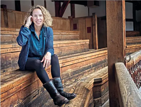  ??  ?? Challenge: Michelle Terry, the new artistic director of Shakespear­e’s Globe