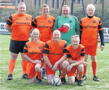  ??  ?? The Dundee United team who play in the East Region Walking Football League.
