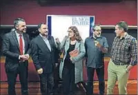  ?? ALEX GARCIA ?? El món d’ahir. Presentaci­ó de la revista trimestral El
món d’ahir amb Santi Vila, Toni Soler, Ada Castells, Antonio Baños i Francesc Serés