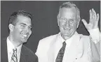  ?? TED S. WARREN/AP ?? George P. Bush with President George H.W. Bush in 2004.