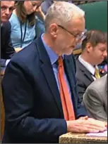  ??  ?? New suit: Jeremy Corbyn yesterday