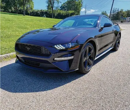  ?? CONTRIBUTE­D PHOTO BY JIMMY DINSMORE ?? The 2022 Ford Mustang has three powertrain options, including an Ecoboost 2.3-liter engine, a 5.0-liter V8 and a supercharg­ed 5.2-liter V8.