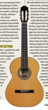  ??  ?? Spain’s music scene struggles, says Tony