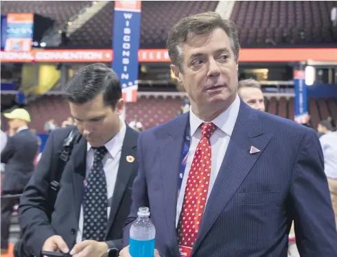  ?? Picture / AP ?? Paul Manafort, who was brought in to lead Donald Trump’s campaign in March, tried to gain positive press coverage in the US of Ukrainian officials.