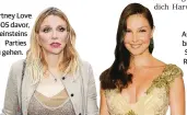  ?? FOTOS: ?? Courtney Love warnte 2005 davor, zu Weinsteins
Parties zu gehen. Ashley Judd brachte den Skandal ins Rollen.