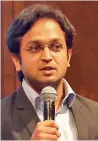  ??  ?? Nishith Rastogi, CEO of Locus, a logistics management platform.
