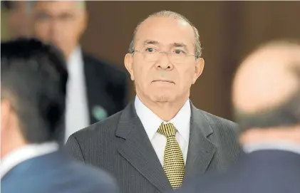  ?? AFP ?? Anuncio. El ministro jefe de Gabinete, Eliseu Padilha, durante un encuentro en Brasilia en marzo pasado.