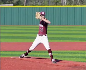  ?? TONY LENAHAN/THE Saline Courier ?? Benton junior Logan Hope throws a pitch in a game earlier this season. The Panther pitching has been carrying Benton all season and will rely on it going into the 5A State Tournament this week in Hot Springs.