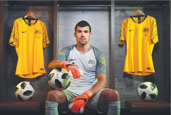  ?? Picture: TOBY ZERNA ?? Goalkeeper Mathew Ryan’s $27.5 million transfer value puts him at the top of the Socceroos list but almost at the bottom of France’s figures.