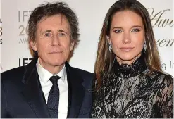  ??  ?? Honoured: Gabriel Byrne and wife Hannah Beth King