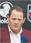  ??  ?? Maroons coach Kevin Walters.
