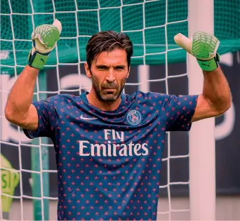  ?? AFP ?? Gigi Buffon, 40 anni, alla prima stagione con il Psg dopo aver giocato con la Juve dal 2001 al 2018