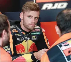  ?? MOTOGP ?? DIUNTUNGKA­N: Rookie MotoGP 2020 Brad Binder saat membalap di kelas Moto2 pada GP Australia di Sirkuit Phillip Island bulan lalu.