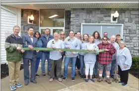  ?? LAUREN HALLIGAN — MEDIANEWS GROUP ?? A ribbon cutting ceremony celebrates the grand opening of Capital Region Environmen­tal Lab’s new site in Malta.