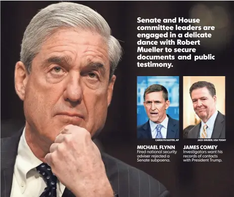  ?? H. DARR BEISER, USA TODAY ?? Former FBI director Robert Mueller was named special counsel to investigat­e alleged Russian interferen­ce in American politics.