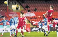  ??  ?? WAKE-UP CALL Callum Hendry ended Aberdeen’s drought