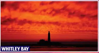  ??  ?? Rise and shine: The lighthouse on St Mary’s Island off the North East coast