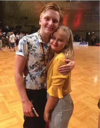  ?? Bild: PRIVAT ?? FLER TRIUMFER. Jonas Skarin och Johanna Johansson, båda från Brastad, har sedan tidigare två Sm-guld. I dubbelbugg 2017 och lindy hop 2018. Men Vm-finalen i helgen rankar de högre.