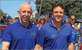  ?? DIGITAL FIRST MEDIA FILE PHOTO ?? Brian Zidek, left, and Kevin Madden will be the first Democratic members of Delaware County Council since the county’s Home Rule Charter took effect in 1980.