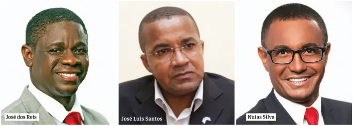  ??  ?? José dos Reis
José Luís Santos
Nuías Silva