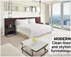  ??  ?? MODERN Clean lines and stylish furnishing­s
CLASSY Premium quality