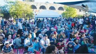  ?? (Tovah Lazaroff) ?? RIGHT-WING POLITICIAN­S and activists hold a rally and small festival in August at the site of the former Sa-Nur settlement.