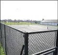  ?? ?? The tennis courts at Henwick Worthy