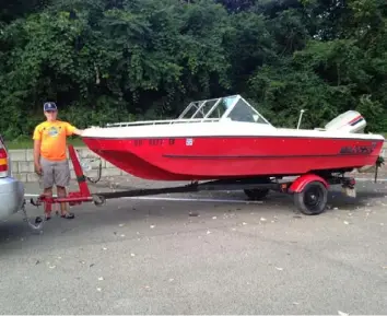  ?? Courtesy of Julie Jarbeck Walko ?? From his youth, Nathaniel Walko loved being on water. By 16, he had bought a 15½-foot boat and trailer with money he earned at Washington’s Landing Marina.