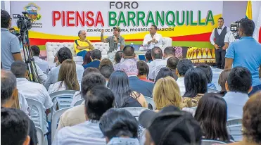  ?? JESúS RICO ?? El gobernador Eduardo Verano, el alcalde Alejandro Char y el presidente del Concejo, Óscar David Galán.