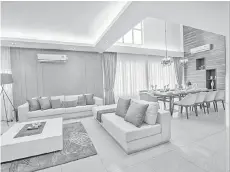  ??  ?? The living room of Villa Perdana.