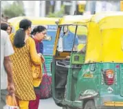  ?? RAJ K RAJ/HT FILE PHOTO ?? Commuters can register complaints against errant auto, cab drivers on the mobile applicatio­n.