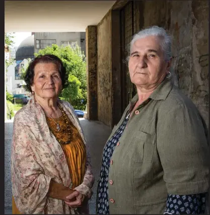  ??  ?? Left: Scottish Labour leader Kezia Dugdale visits Potocari. Right: Munira Subasic and Kada Hotic of Mothers of Srebrenica