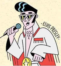  ??  ?? “Elvis, el rey del rock”