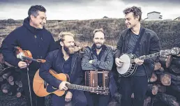  ?? PHOTO CREDIT: Contribute­d ?? Traditiona­l/folk quartet Rum Ragged (from left, Colin Grant, Mark Manning, Aaron Collins, Zach Nash) nabbed three Music NL awards in 2020, including celtic/ traditiona­l artist of the year and album of the year.