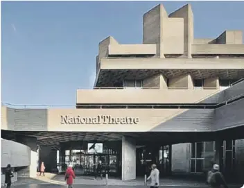  ??  ?? The National Theatre is on London’s South Bank