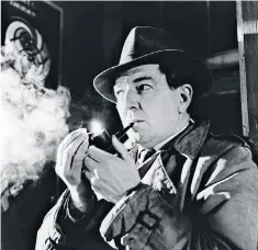  ??  ?? Smoke and mirrors: Rupert Davies as Georges Simenon’s detective in the Sixties series