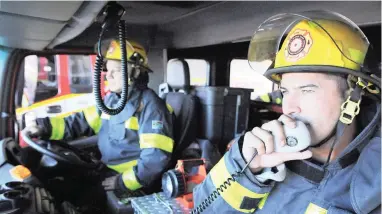  ?? PICTURE: DAVID RITCHIE ?? HEROES: Senior firefighte­rs Dawie Meyer and Nathan Wales at the Goodwood fire station. Yesterday marked Internatio­nal Firefighte­rs Day.