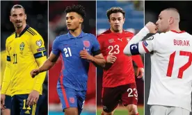  ??  ?? Zlatan Ibrahimovi­c was back for Sweden, Ollie Watkins scored for England, Xherdan Shaqiri impressed for Switzerlan­d and Burak Yilmaz got a hat-trick for Turkey. Photograph: Getty Images