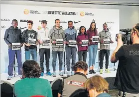  ?? FOTO: EFE ?? Presentaci­ón de la San Silvestre Vallecana, que hoy llega a su 53ª edición