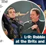  ?? ?? L-R: Robbie Williams and Tom Jones at the Brits and All Saints meet Price Charles