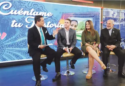  ??  ?? JUNTOS POR KEYLLA. Además de Normando Valentín, durante el anuncio estuvieron el presidente de Wapa Televisión, Javier Maynulet; el licenciado Ramón González, presidente de la Liga Puertorriq­ueña Contra el Cáncer; y Nydia Fernández, directora ejecutiva de la Fundación CAP.