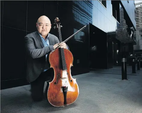  ??  ?? Arnold Choi, principal cellist for the Calgary Philharmon­ic Orchestra, will perform six cello suites in the Cecilian Chamber Series’ Bach, Bratwurst and Beer concert on Dec. 1 at the Living Spirit Centre.