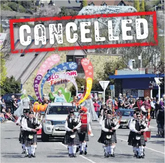  ?? PHOTO: GERARD O’BRIEN ?? The annual Blossom Festival parade in 2018. For the first time in the annual event’s history it has been cancelled.